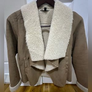 Polo Ralph Lauren XS suede Sherpa jacket